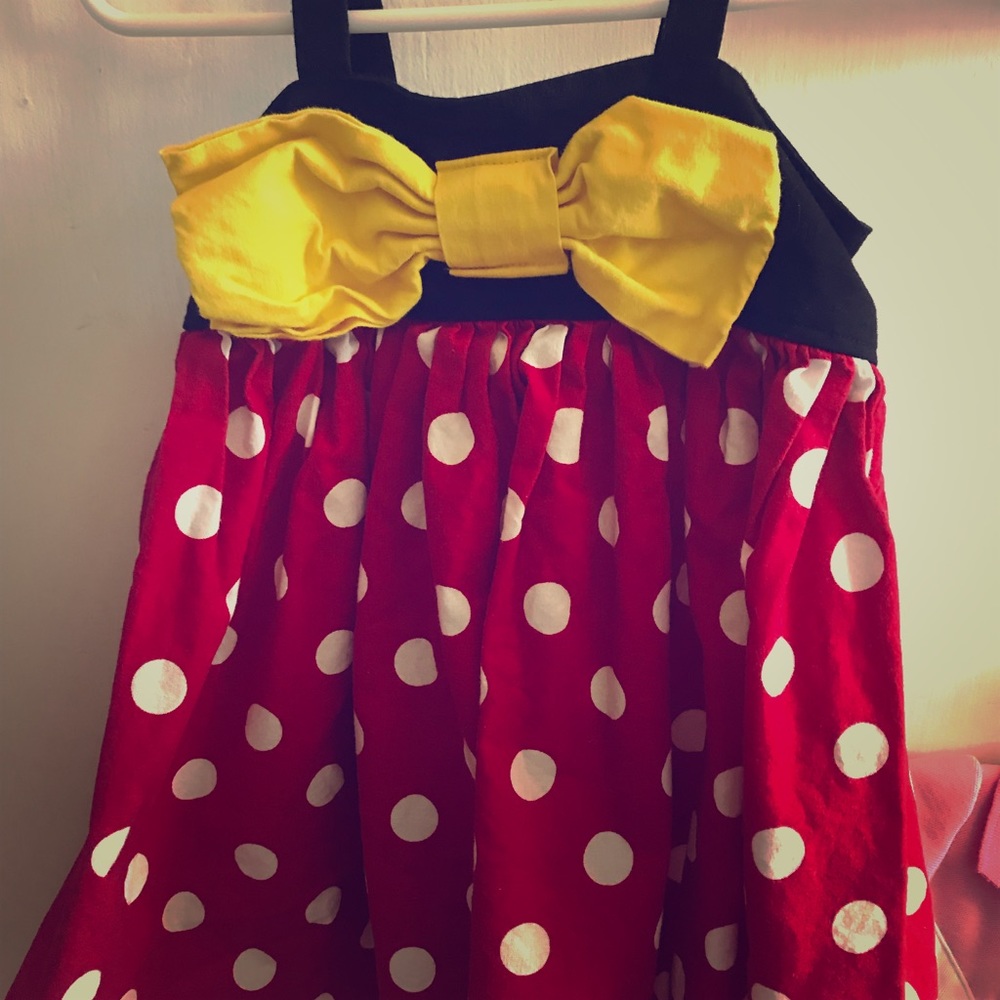 Adorable Minnie Mouse dress!!!handmade from Etsy!
